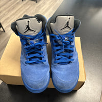 Blue Suede Jordan 5 (USED;NO BOX)