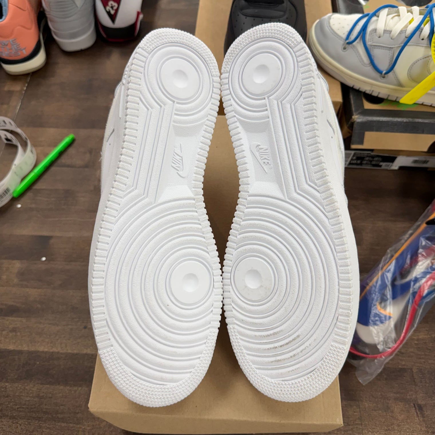 Swoosh Pack White Nike Air Force 1 Low (USED, No Box)