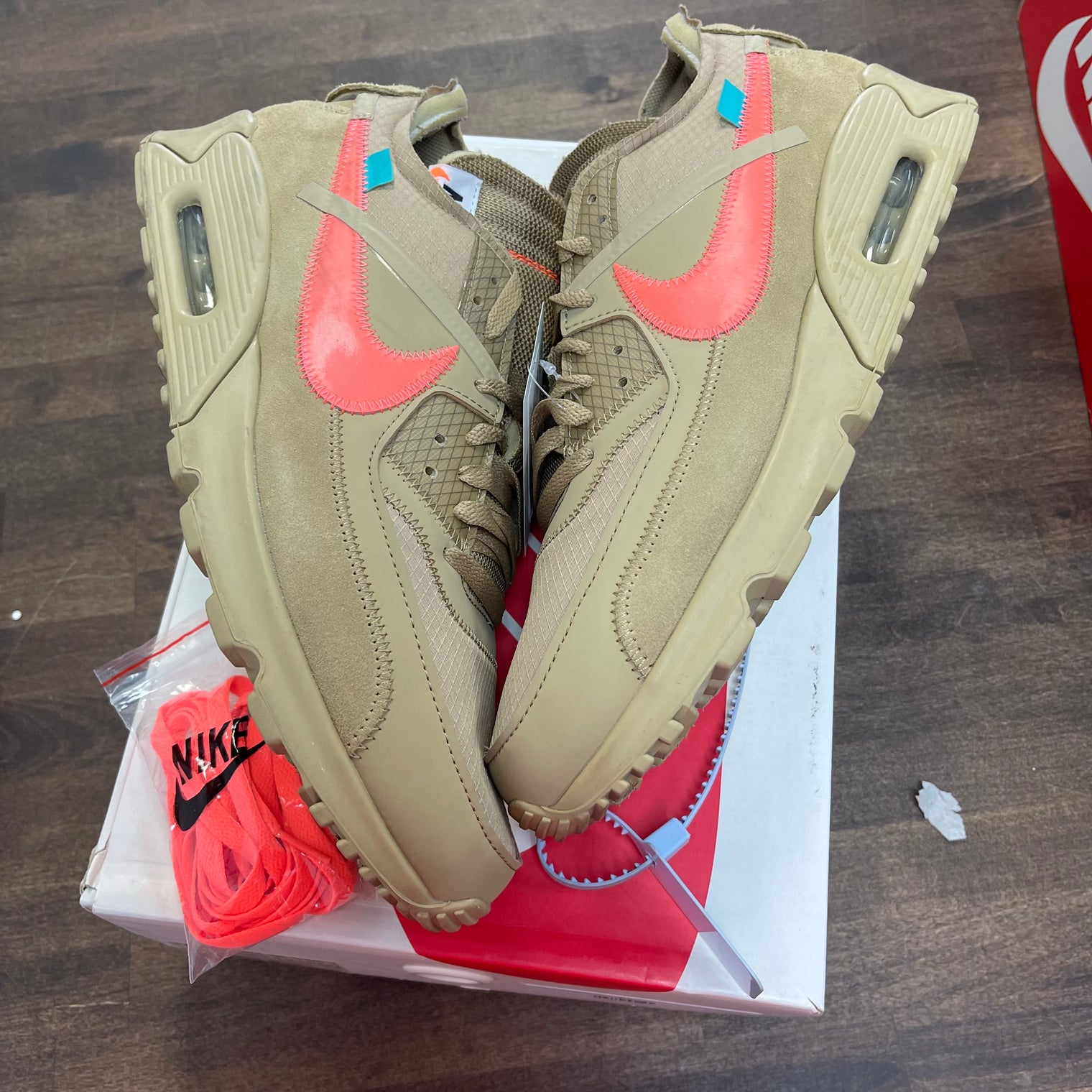Off-White Air Max 90 Desert Ore (USED, No Box)