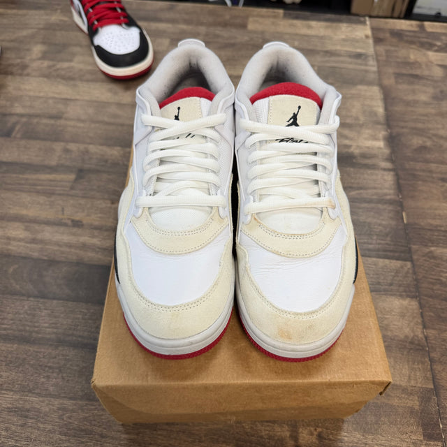 Jordan 4 RM White Fire Red (US 9.5) (USED, No Box)