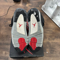 Black Canvas Jordan 4 Retro SE (USED, no insoles)
