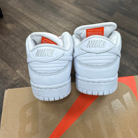 Triple White Nike SB Dunk Low (USED)