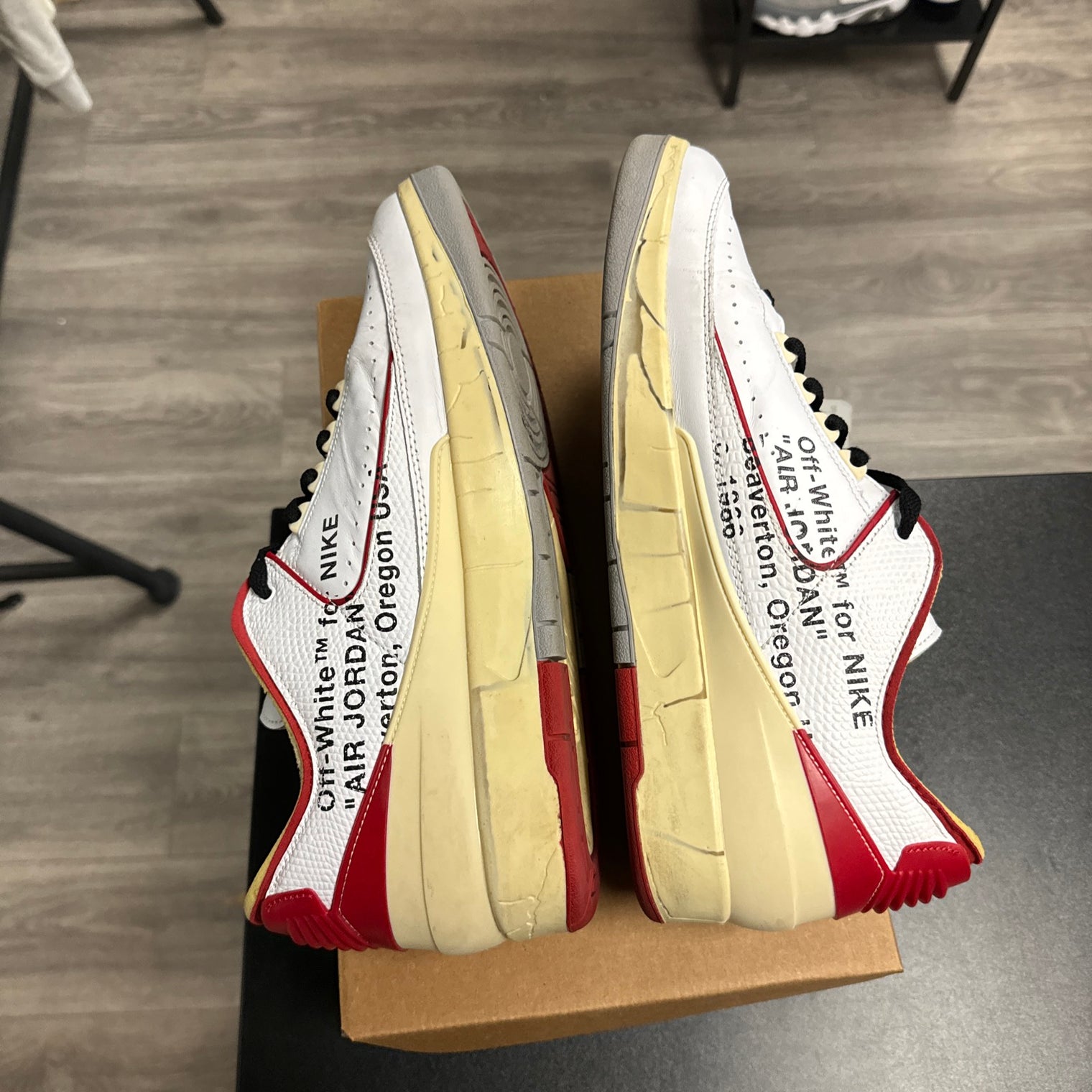 Off-White Jordan 2 White Varsity Red (USED, No Box)