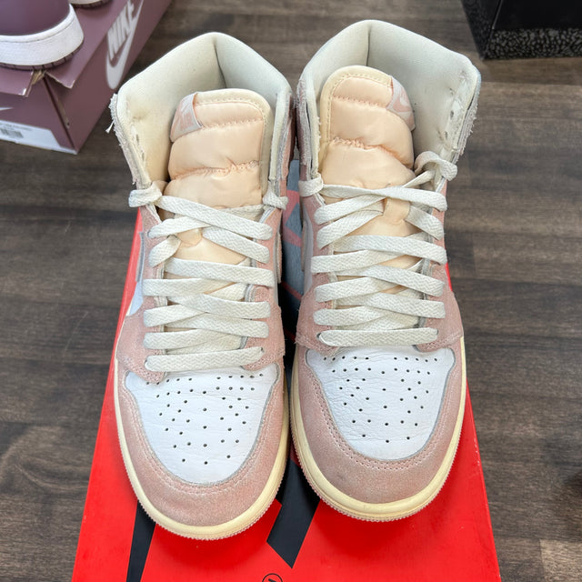 Washed Pink Jordan 1 High (W) (USED)