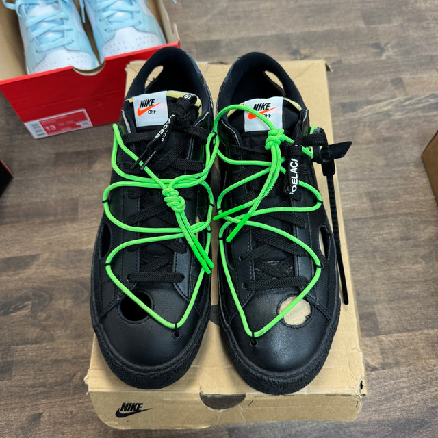 Off-White Black Electro Green Blazer Low (USED)