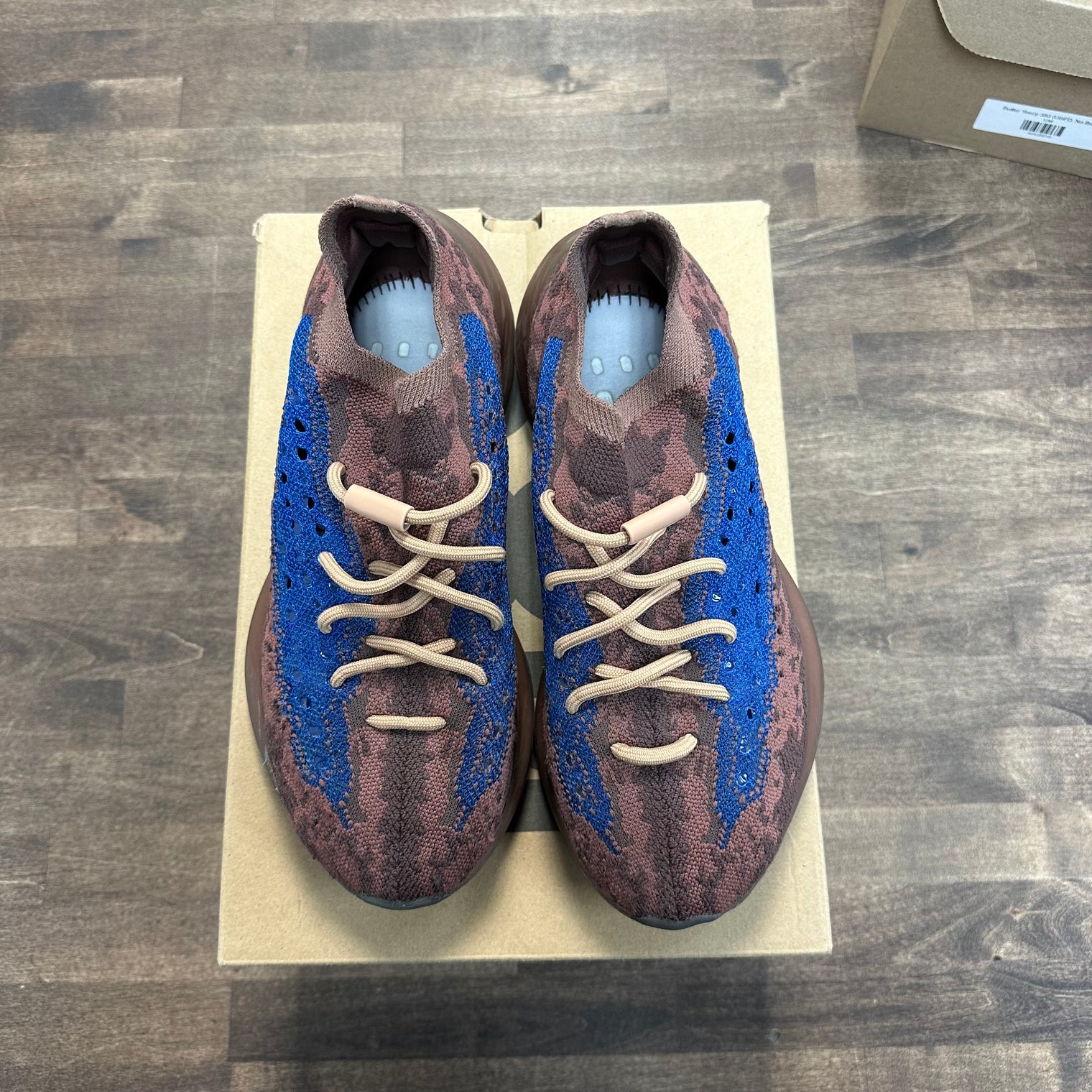 Azure adidas Yeezy Boost 380 (USED, no insoles)