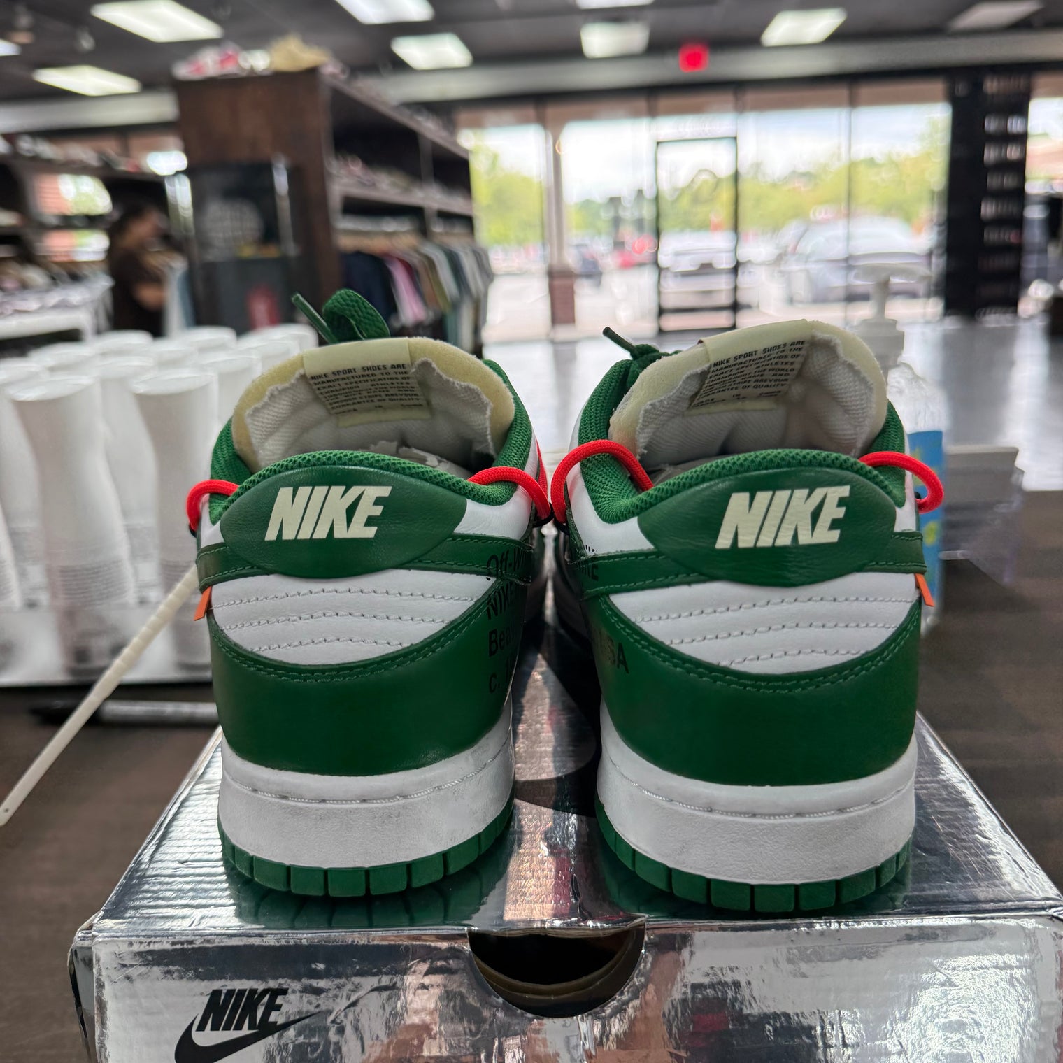 Pine Green Off-White Dunk Low (USED)