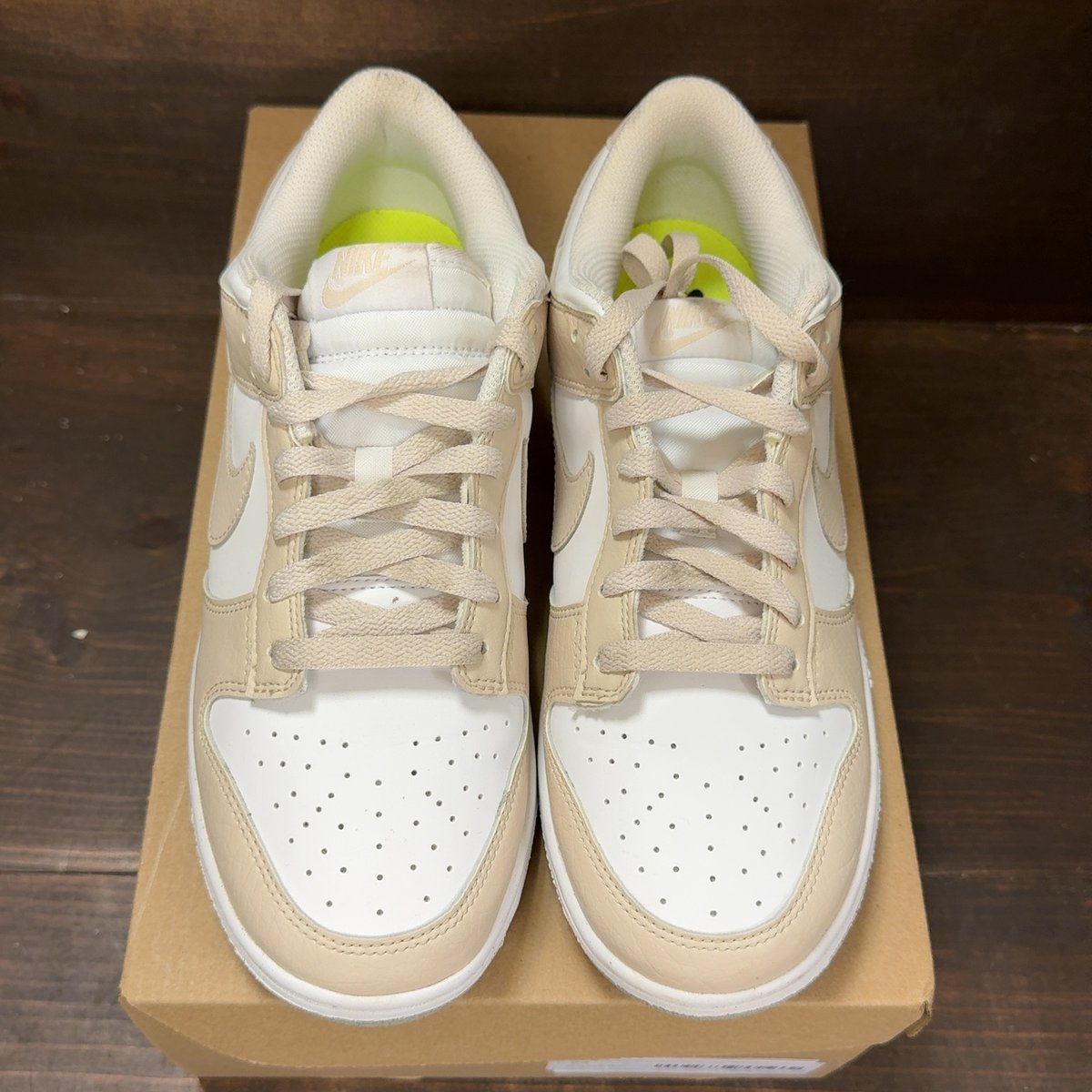 Nike Dunk Low Next Nature White Light Orewood Brown (Women's) Size 10W (Pre-Owned) - tag