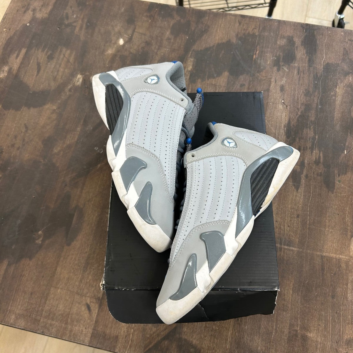 Jordan 14 Retro Sport Blue (GS) - Image 1