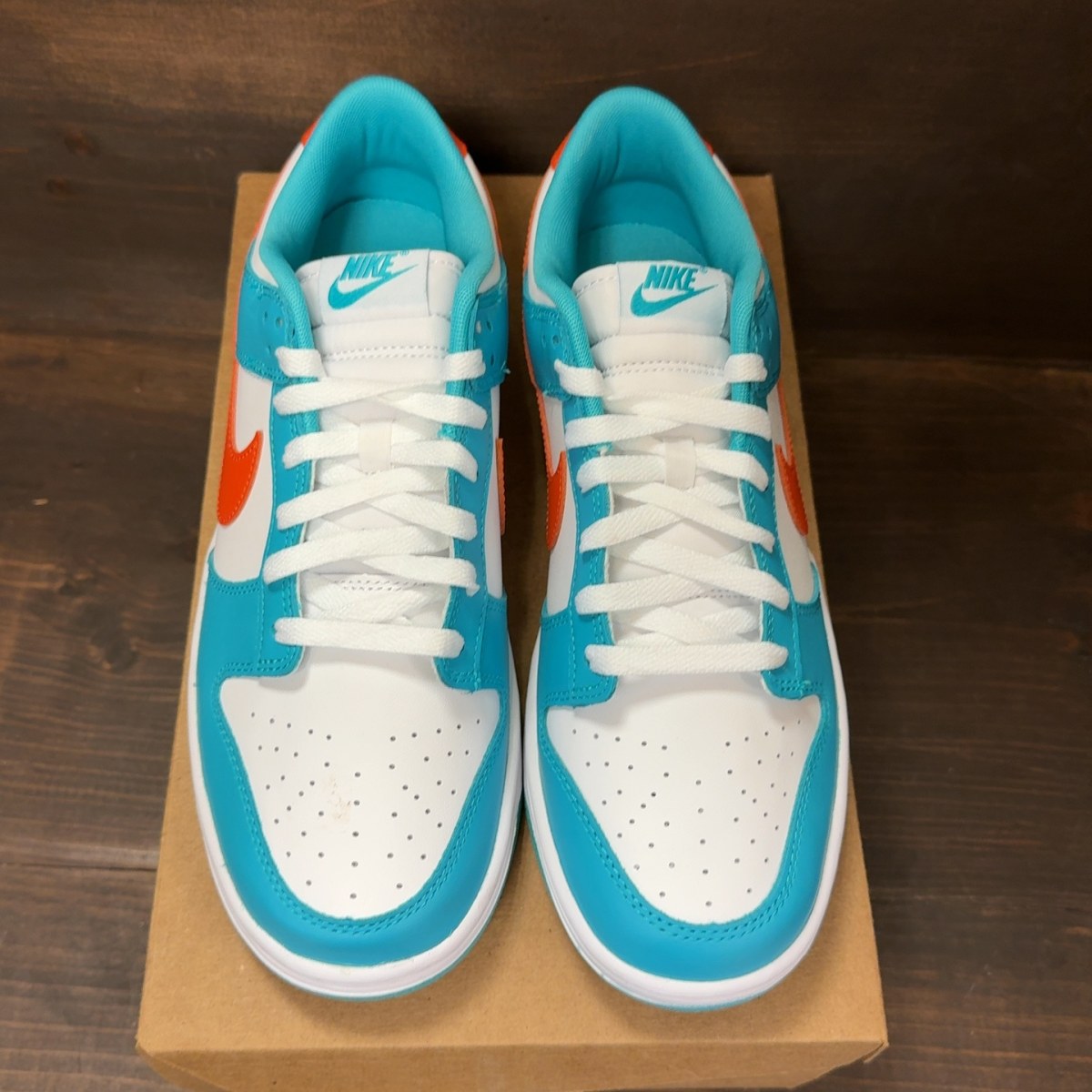 Nike Dunk Low Miami Dolphins Size 10.5 - Image 3