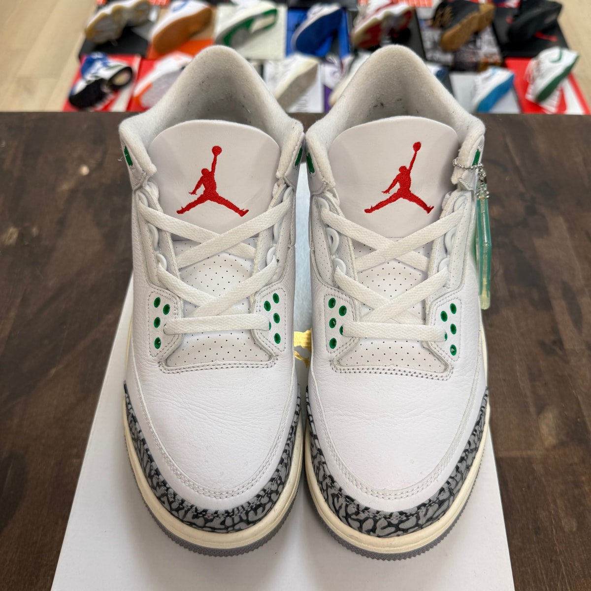 Jordan 3 Retro Lucky Green (Women's) - Image 2