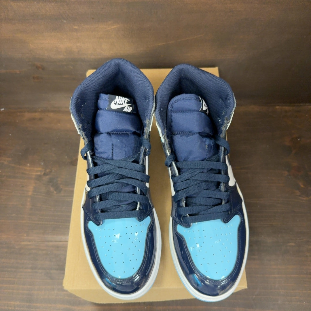 Jordan 1 Retro High UNC Patent (Women's) Size 8.5W (Pre-Owned) - Image 3