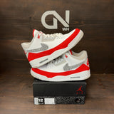 Jordan 3 Retro Tinker White University Red Size 12 (Pre-Owned)