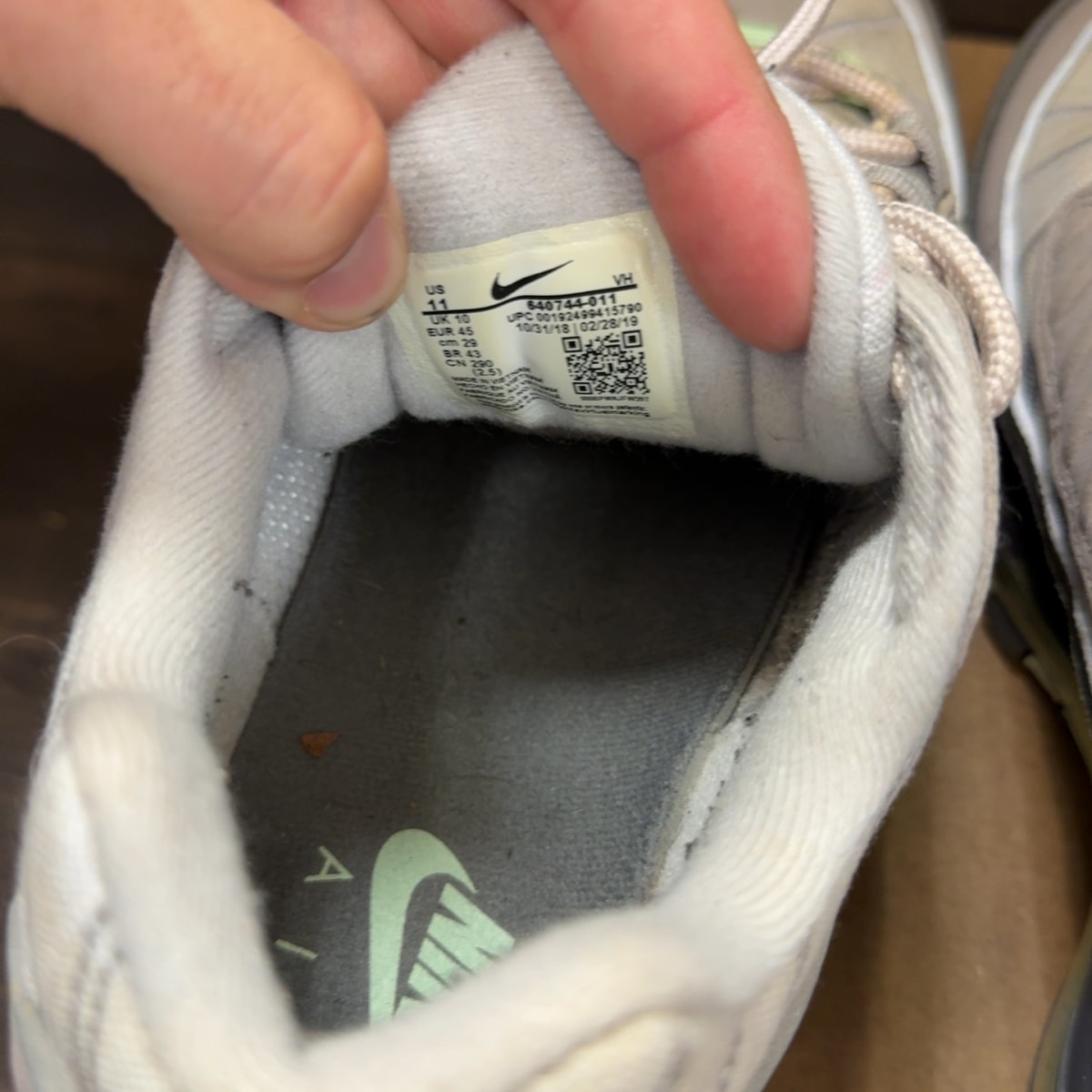 Nike Air Max 98 Vast Grey Fresh Mint Size 11 (Pre-Owned) - Image 7
