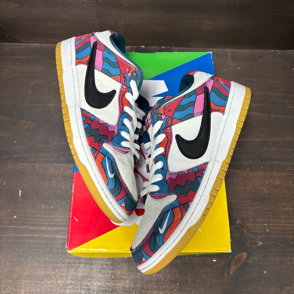 Nike SB Dunk Low Pro Parra Abstract Art (2021) Size 10.5 (Pre-Owned) - back