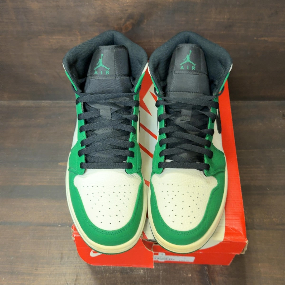 Jordan 1 Mid Pine Green Size 11 (Pre-Owned) - Image 3