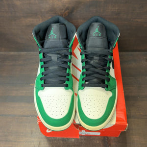 Jordan 1 Mid Pine Green Size 11 (Pre-Owned) - Image 3