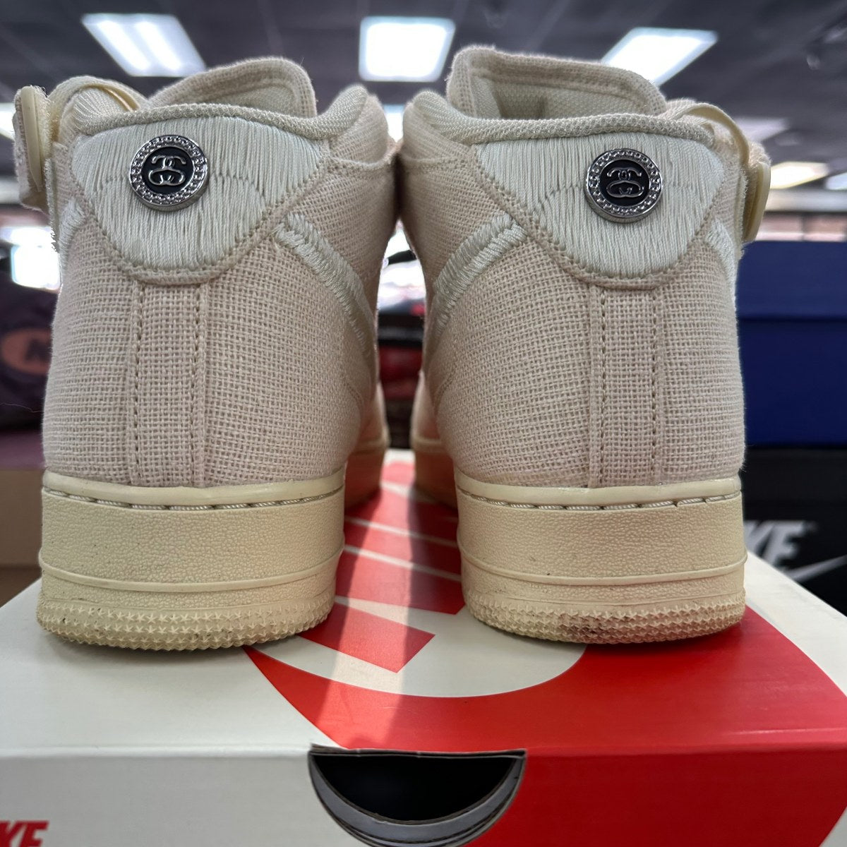 Nike Air Force 1 Mid Stussy Fossil - Image 4
