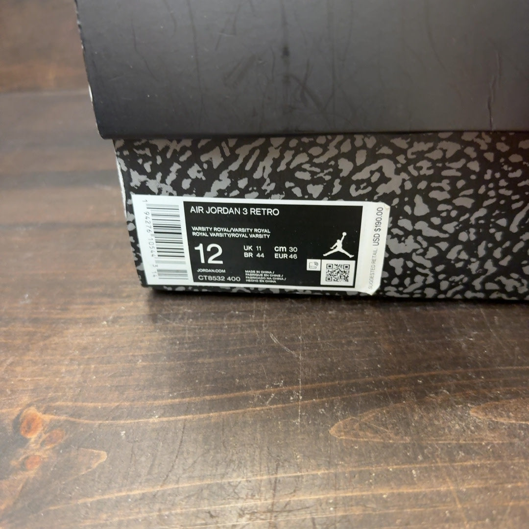 Jordan 3 Retro Varsity Royal Cement - Image 8