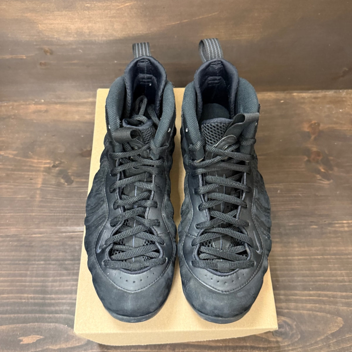 Nike Air Foamposite One Black Suede Size 9 (Pre-Owned) - Image 3