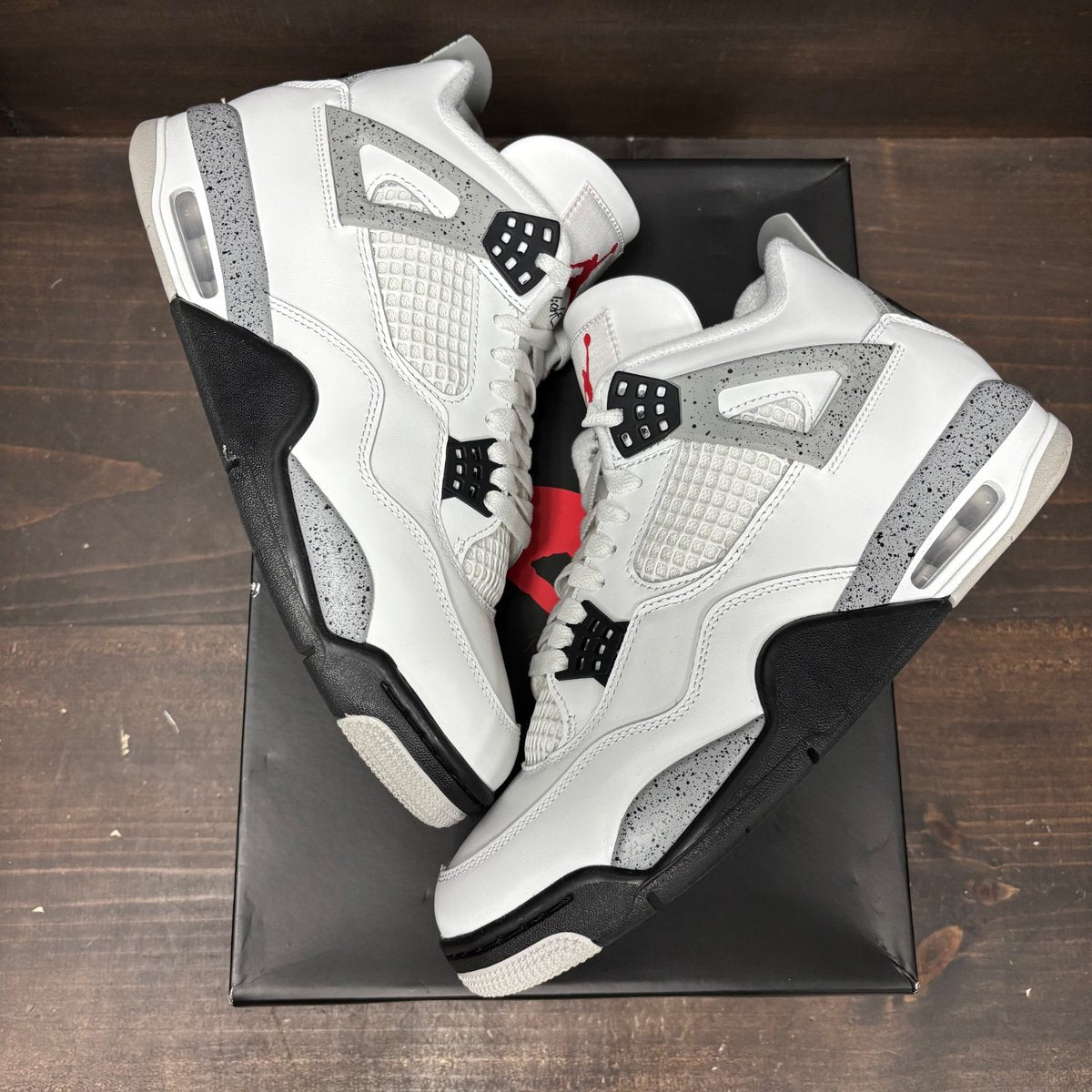 Jordan 4 Retro White Cement (2025) Size 10 (Pre-Owned) - back