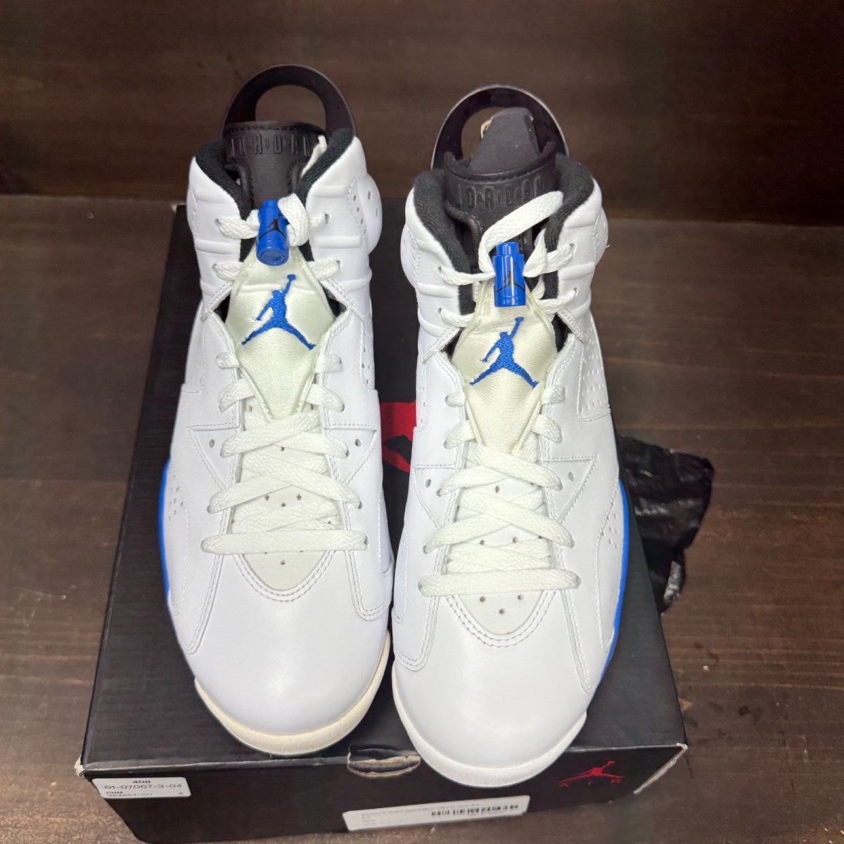 Jordan 6 Retro Sport Blue (2014) Size 8.5 - side