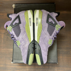 Jordan 4 Retro Canyon Purple (Women's) Size 8.5W (Pre-Owned) - aux