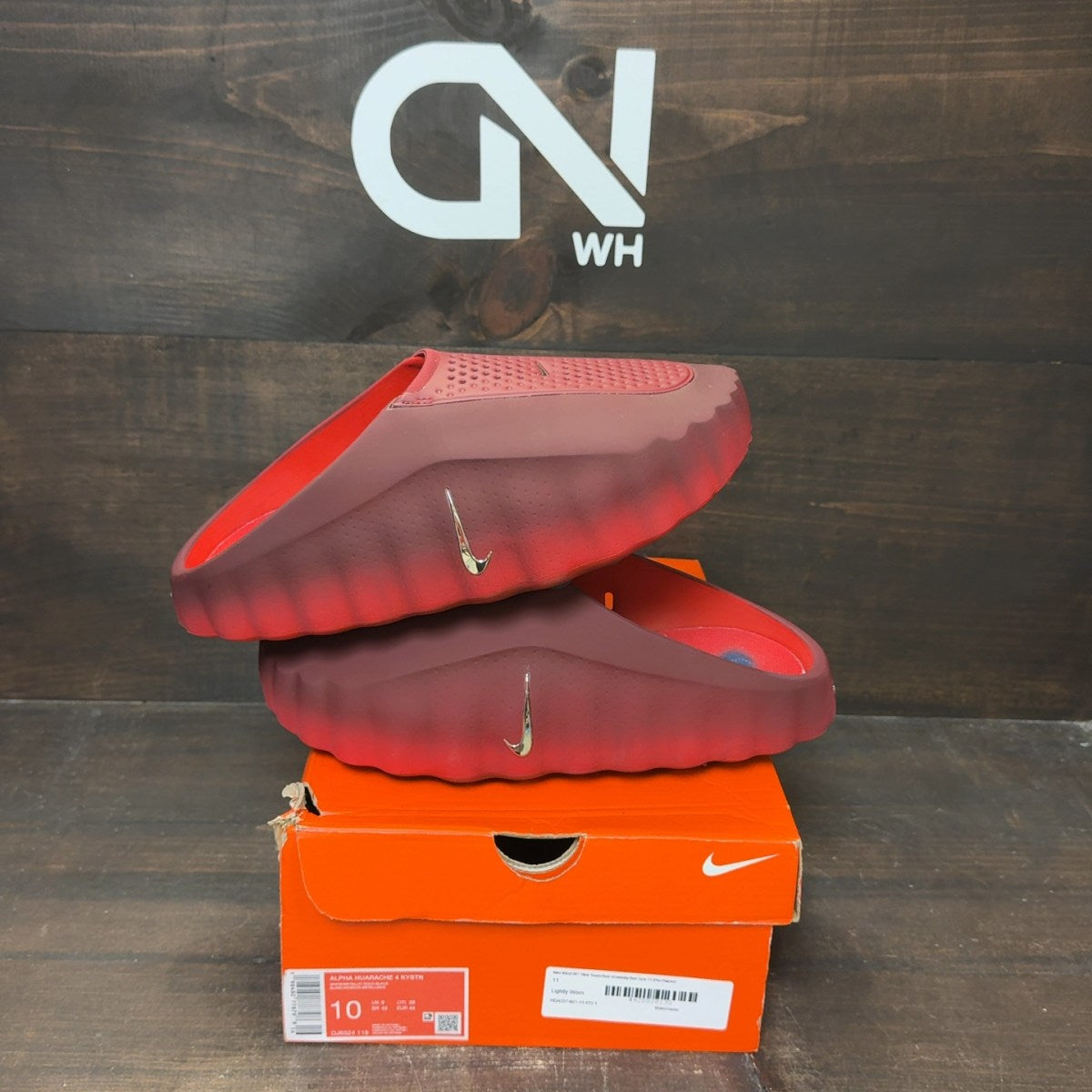 Nike Mind 001 Slide Team Red University Red Size 11 (Pre-Owned) - Image 1