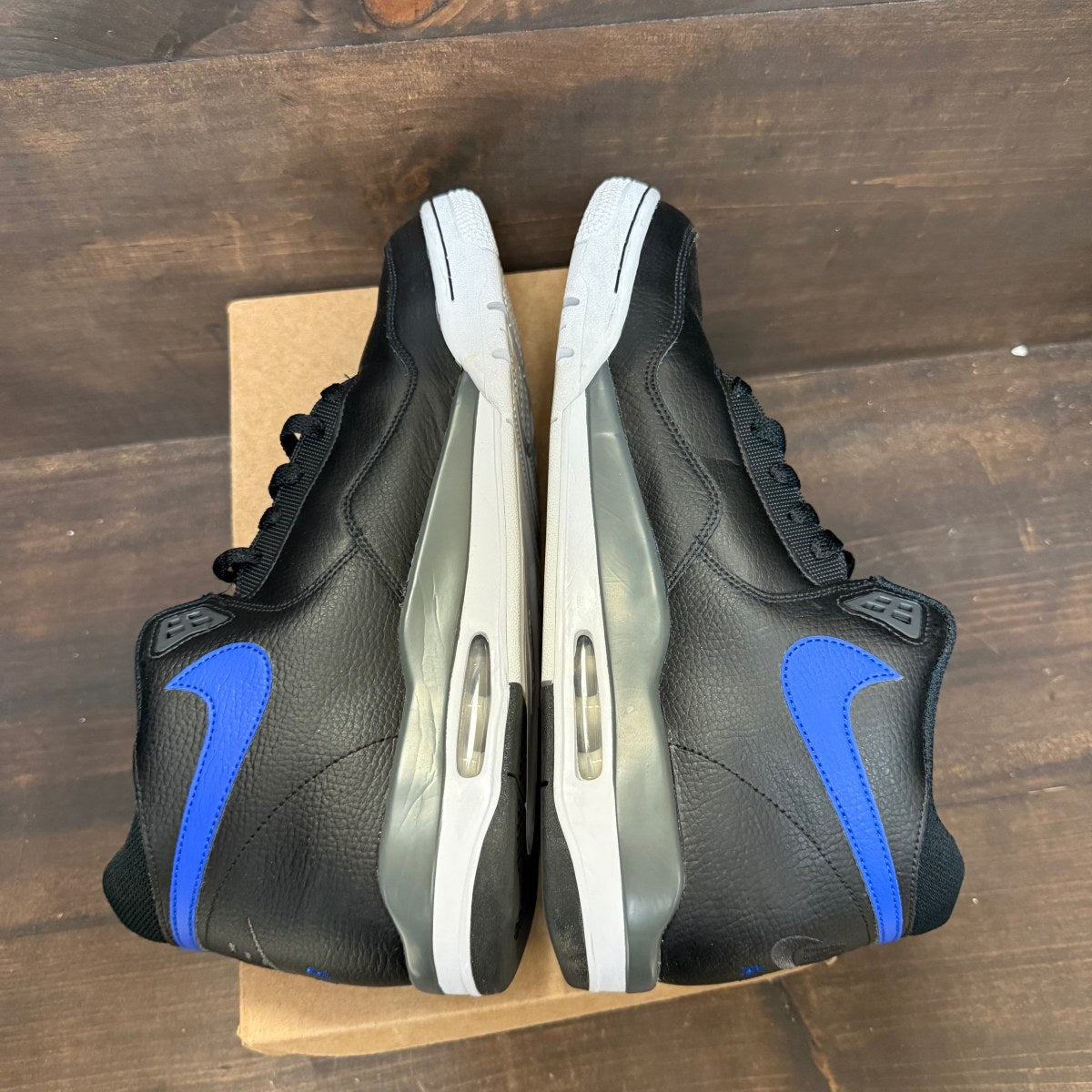 Nike Flight Legacy Black Hyper Blue Size 13 (Pre-Owned) - Image 5