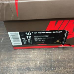 Jordan 1 Retro High OG SP Travis Scott Mocha Size 10.5 (Pre-Owned)