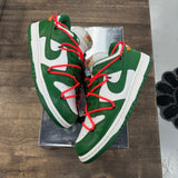 Nike Dunk Low Off-White Pine Green Size 8.5 (Pre-Owned) - Image 1