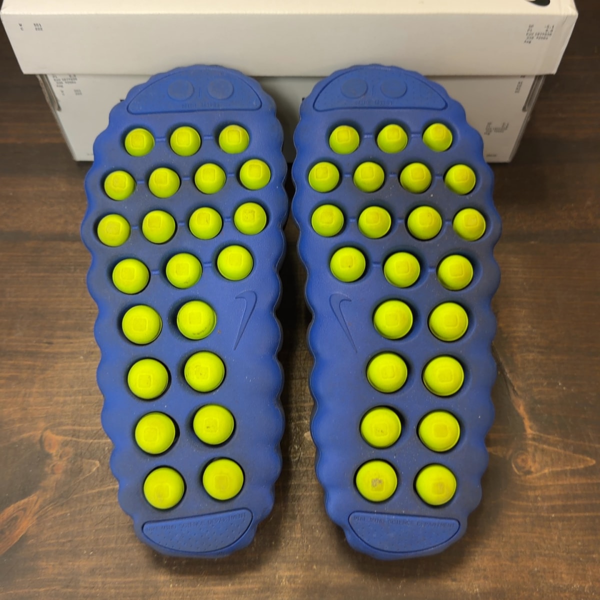 Nike Mind 001 Flyknit Slide Hyper Royal Black - Image 6