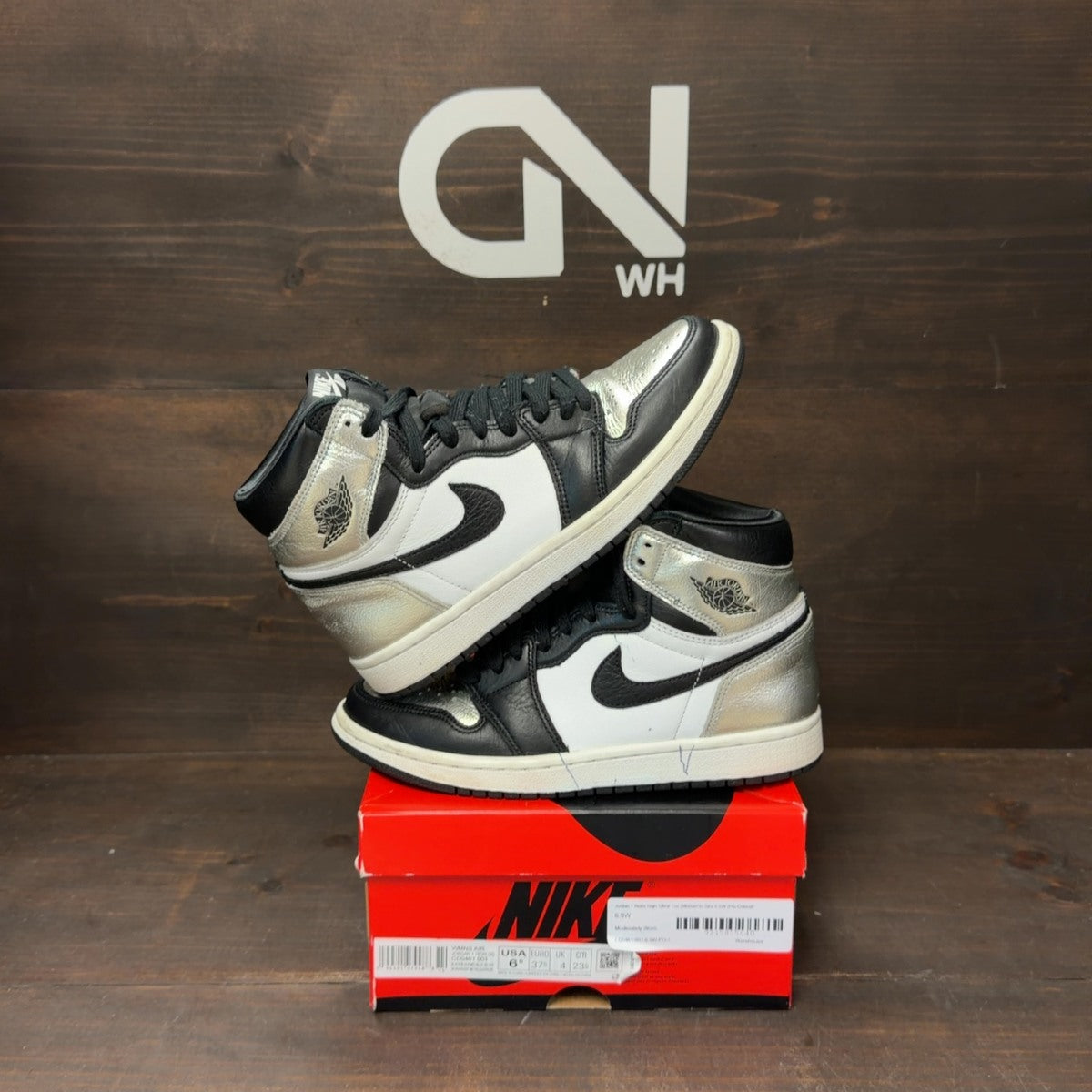 Jordan 1 Retro High Silver Toe (Women's) - Image 1