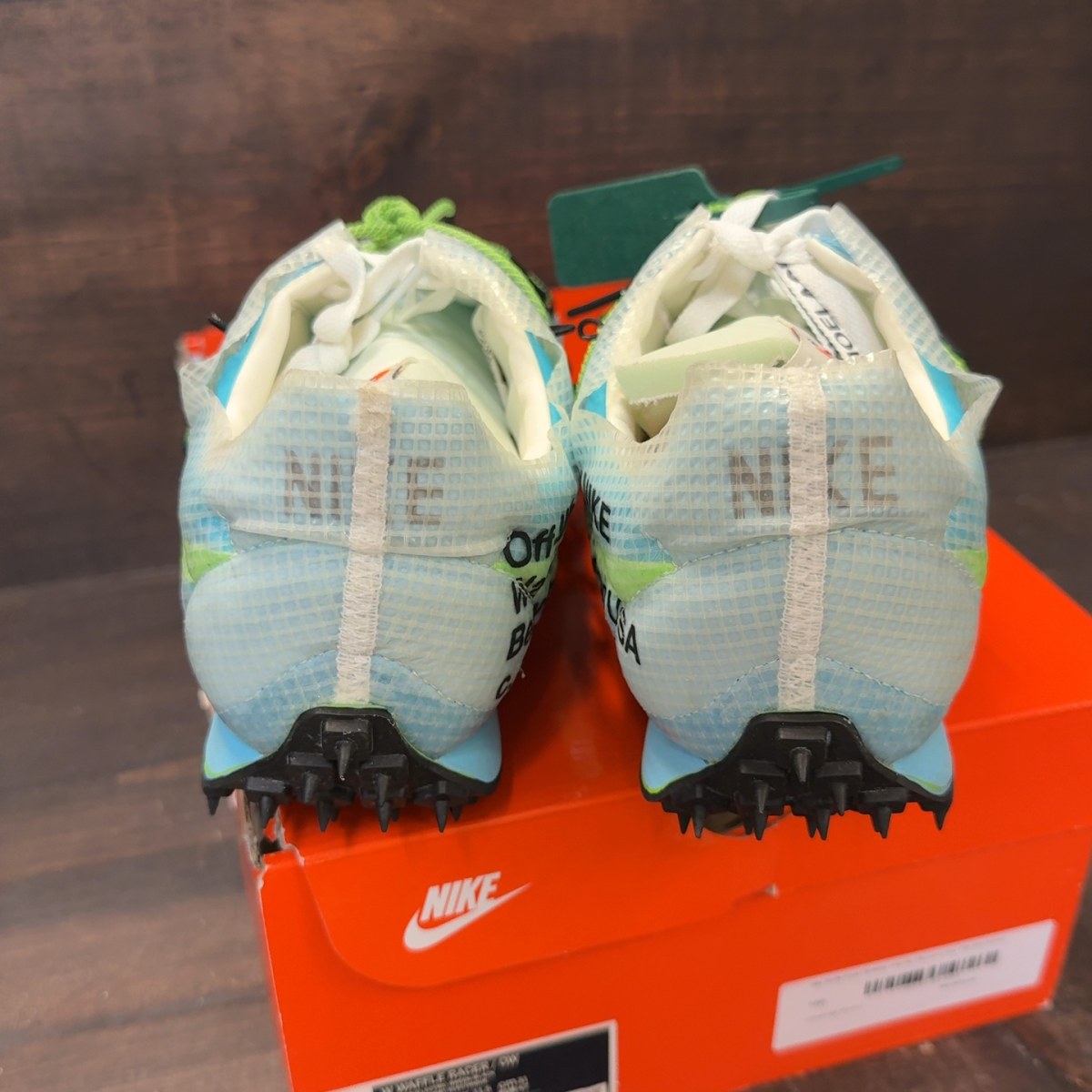 Nike Waffle Racer Off-White Vivid Sky (Women's) - Image 4