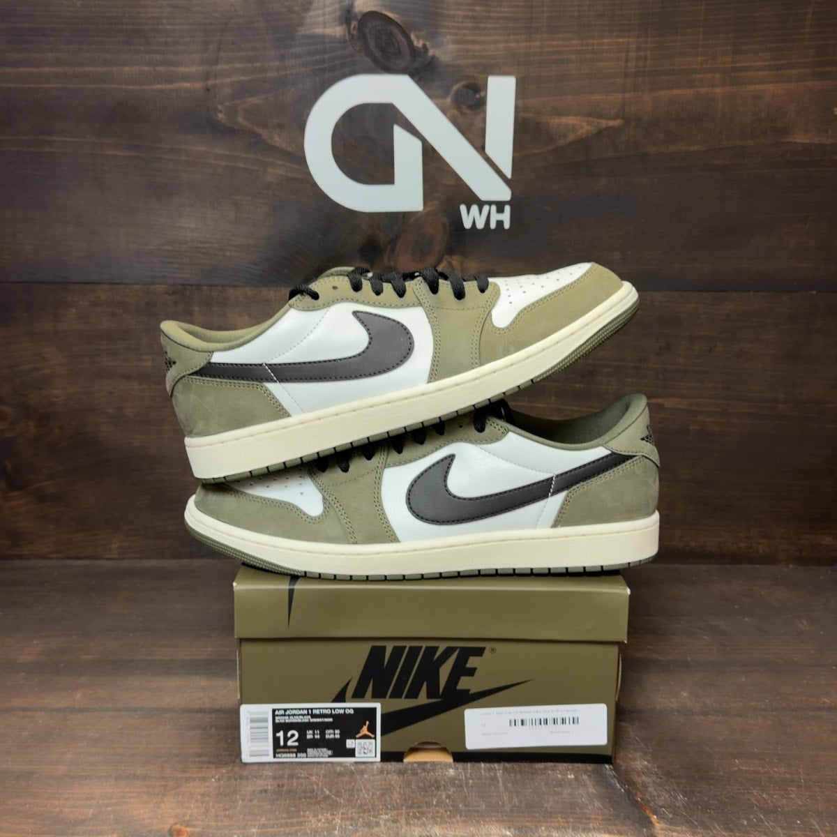 Jordan 1 Retro Low OG Medium Olive - Image 1