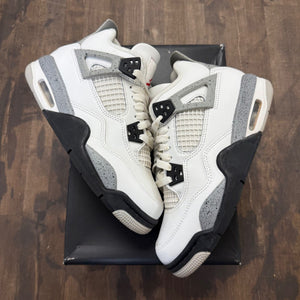 Jordan 4 Retro White Cement (2025) (GS) - Image 1
