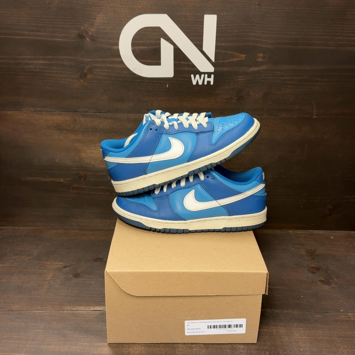 Nike Dunk Low Dark Marina Blue (GS) Size 6Y (Pre-Owned) - front