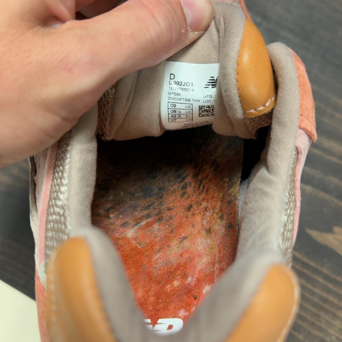 New Balance 992 MiUSA Joe Freshgoods Aged Well Size 9 (Pre-Owned) - aux