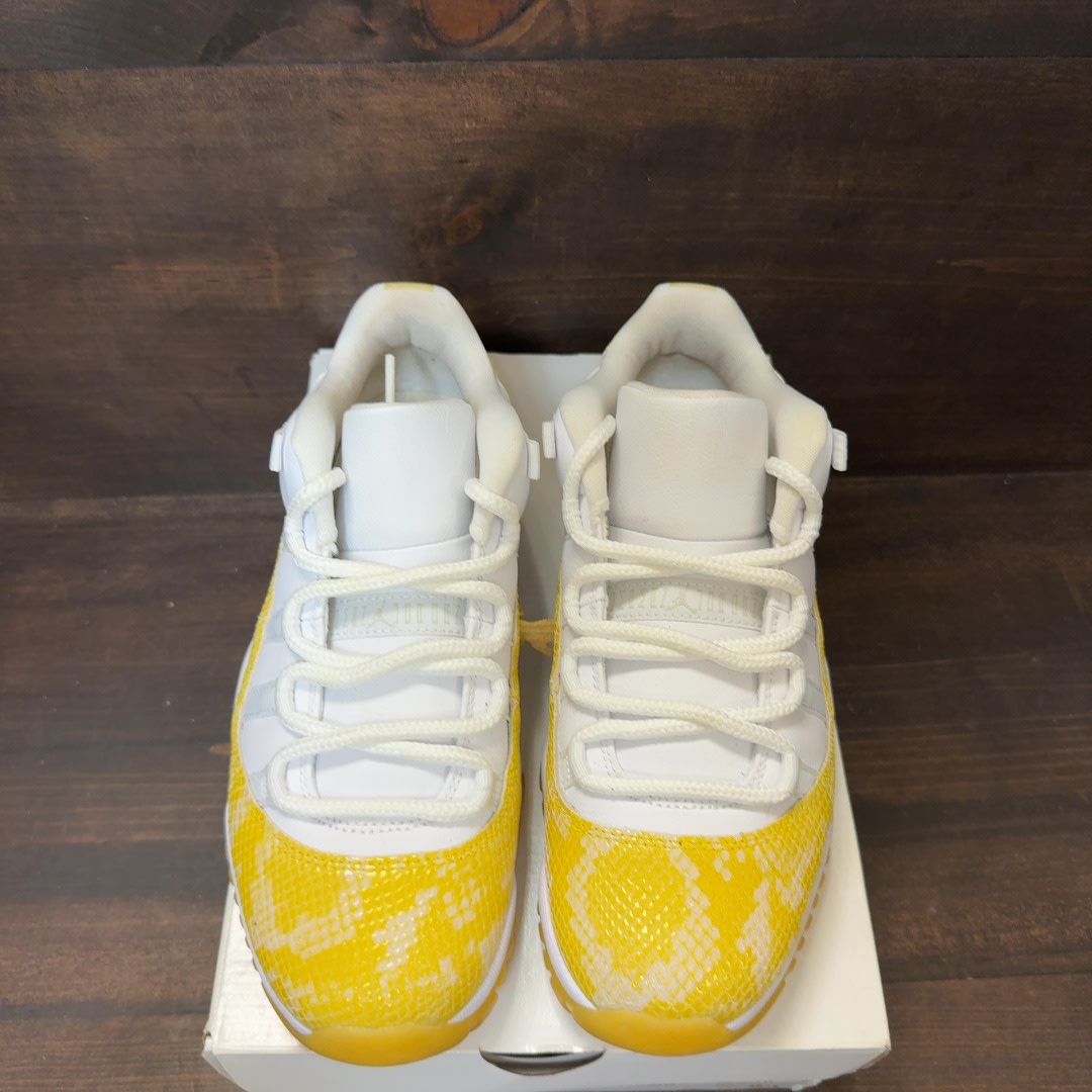 Jordan 11 Retro Low Yellow Snakeskin (Women's) - Image 3