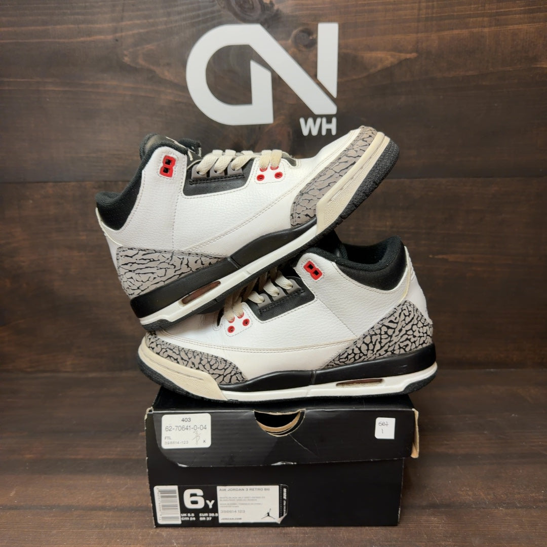Jordan 3 Retro Infrared 23 (GS) Size 6Y (Pre-Owned)