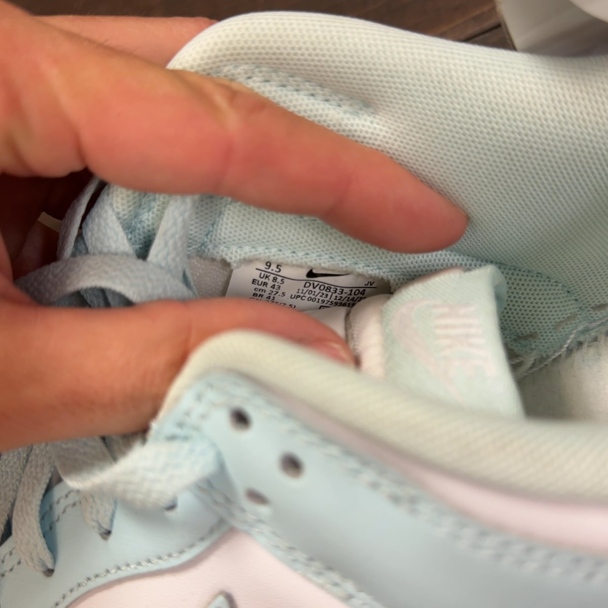 Nike Dunk Low Glacier Blue Size 9.5 (Pre-Owned) - Image 7