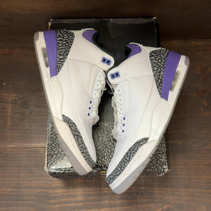 Jordan 3 Retro Dark Iris Size 9.5 (Pre-Owned) - back