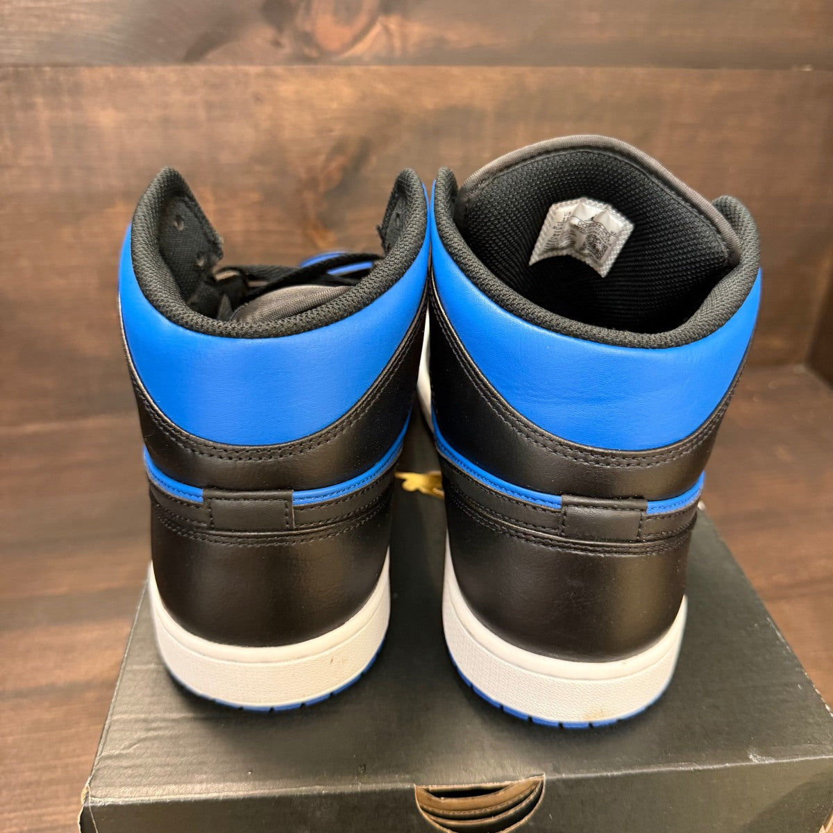 Jordan 1 Mid Black Royal Blue - Image 3