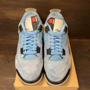 Jordan 4 Retro University Blue Size 10.5 (Pre-Owned) - Image 3