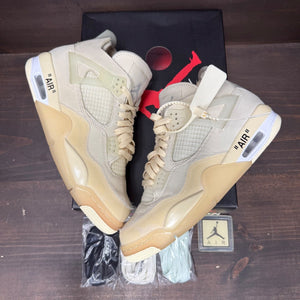 Jordan 4 Retro Off-White Sail (Women's) - Image 4