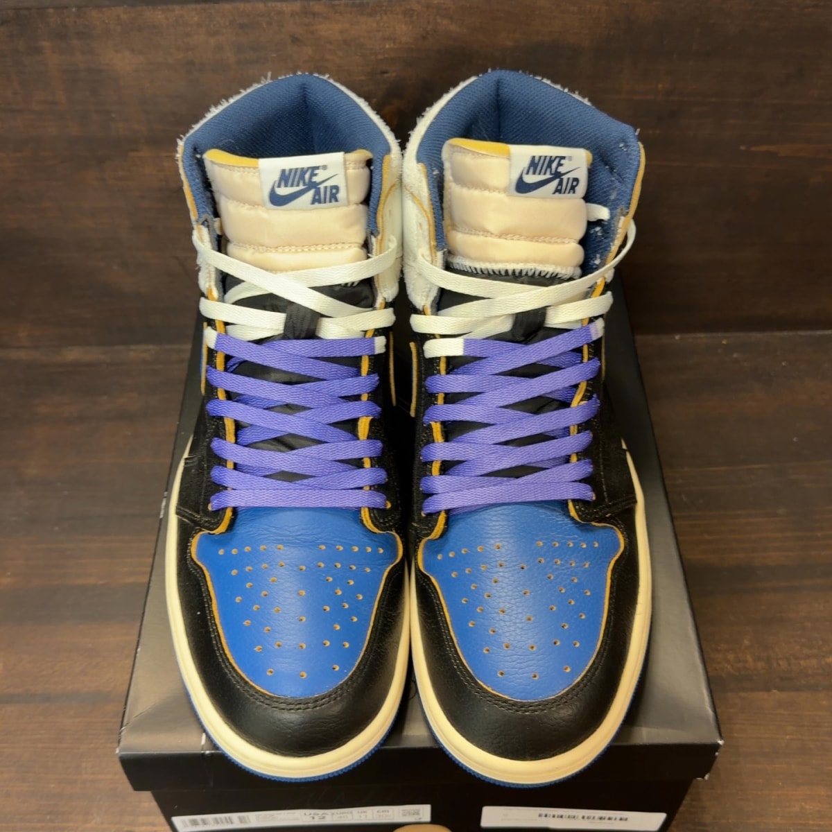 Jordan 1 Retro High OG SP Fragment x Union LA Sport Royal - Image 3