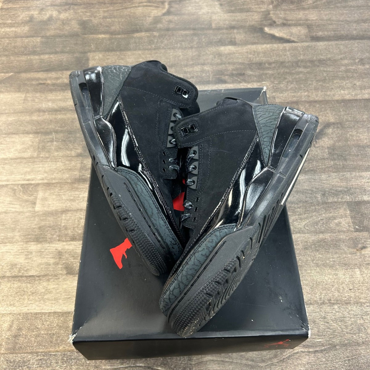 Jordan 3 Retro Black Cat (2025) Size 9 (Pre-Owned) - Image 1