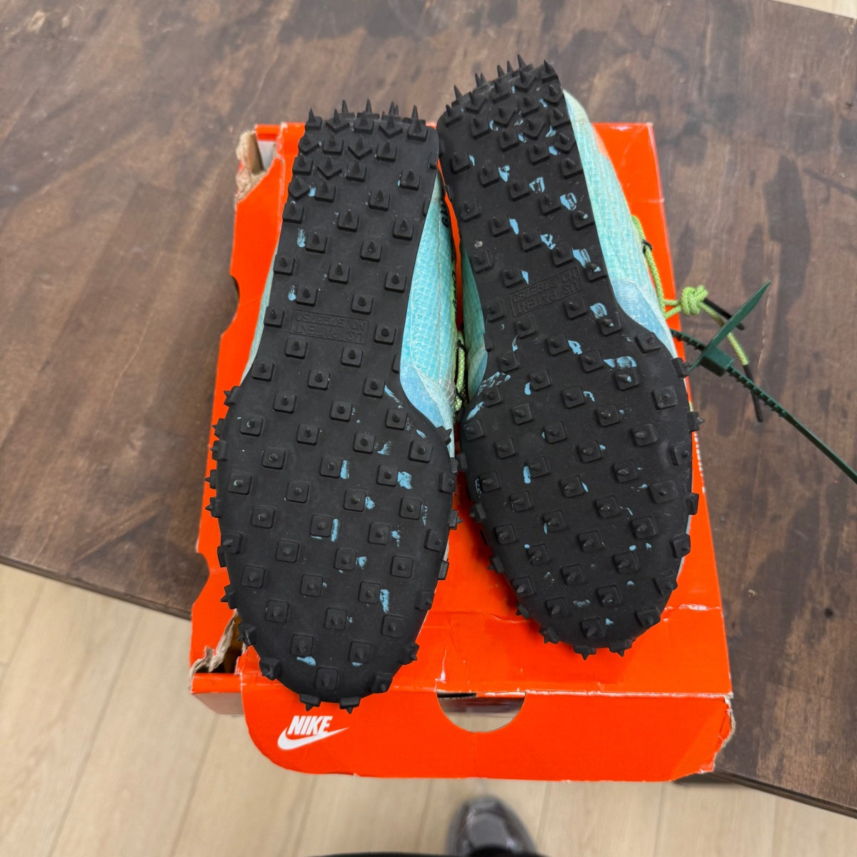 Nike Waffle Racer Off-White Vivid Sky (Women's) - Image 5