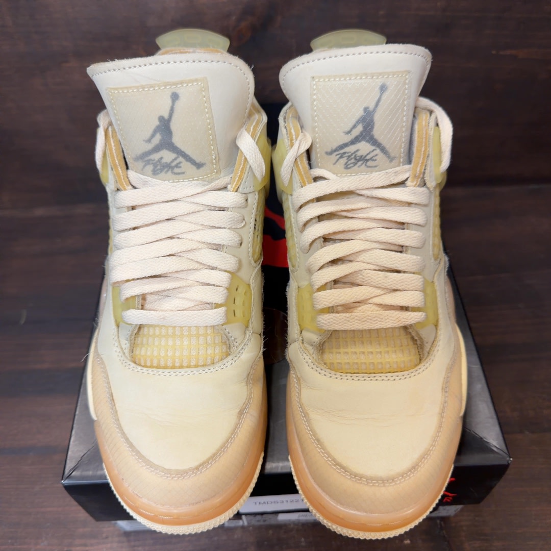 Jordan 4 Retro Off-White Sail (Women's) - Image 3