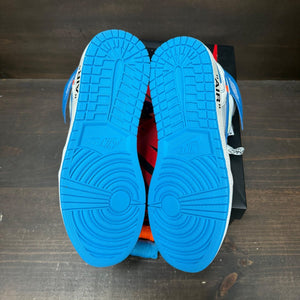 Jordan 1 Retro High Off-White University Blue Size 10.5 (Pre-Owned) - box